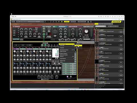 Voltage Modular Designer — Managing F_DEXZ Presets & Downloading Preset Banks