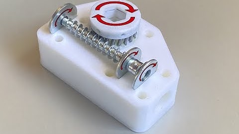 Strong DIY 3d Printed Worm Gearbox - Test by Screwdriver