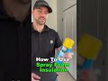 How to use spray foam insulation! (Answer to last short) #shorts #youtubeshorts #diy #carpentry
