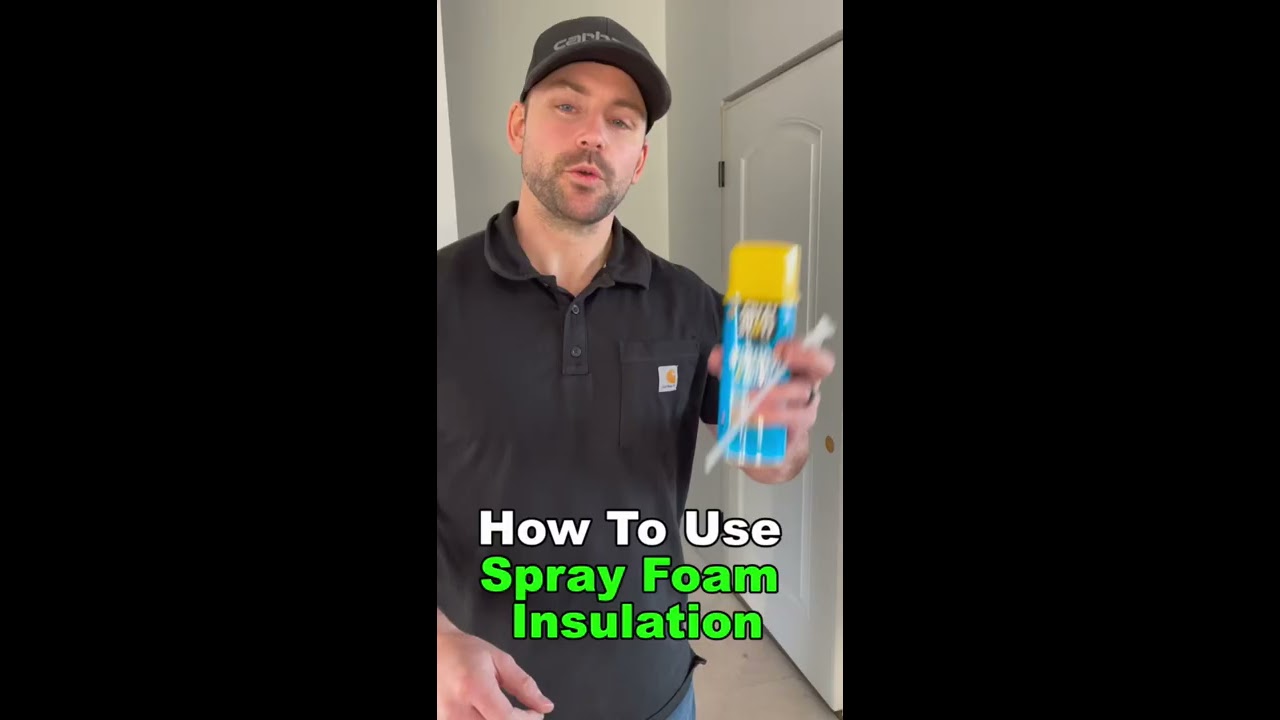How To Use Spray Foam Insulation Answer Last Short Shorts Youtubeshorts Diy Carpentry