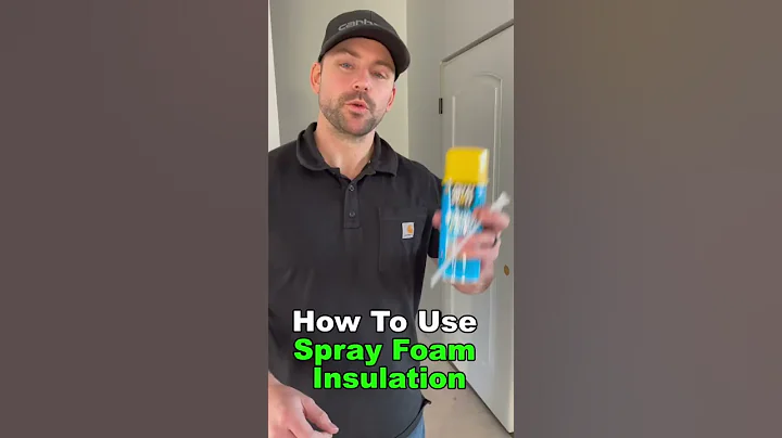 How to use spray foam insulation! (Answer to last short) #shorts #youtubeshorts #diy #carpentry