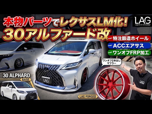 Modified 30 Alphard] Converted to Lexus LM Specs with Authentic