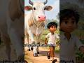 ❤️ hamme janwaro se pyaar Krna chahiye ❤️ #shorts #trending #ai #story #cow #baccha