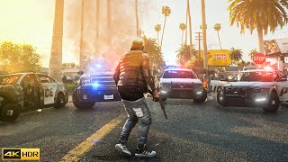 ⁴ᴷ⁶⁰ GTA 6 PS5 Graphics!? Police Chase Action Gameplay - GTA 5 Maxed-Out i9 12900k & RTX 3090 Ti