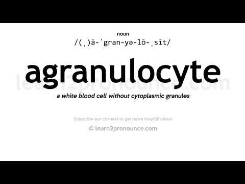 Произношение агранулоцит | Определение Agranulocyte