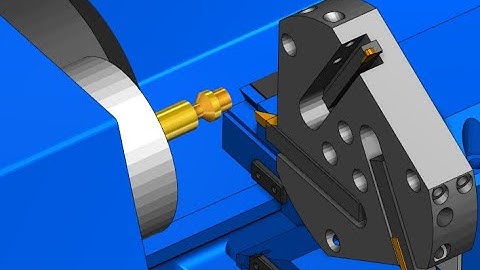 Turning small brass piece on Emco Compact 5 CNC with CW20T control and turret