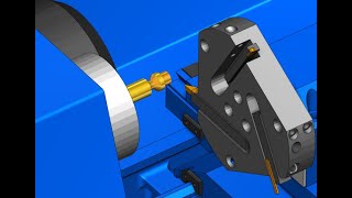 Turning Small Brass Piece On Emco Compact 5 Cnc With Cw20T Control And Turret