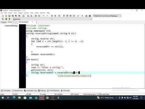 Mastering String Reversal with Dev C++ - YouTube