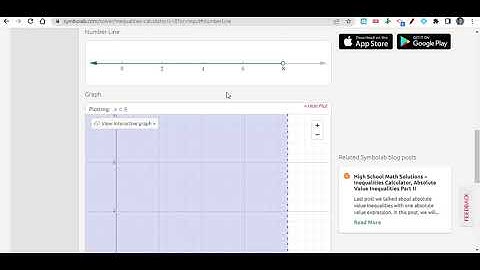 Graphing Single-Variable Inequalities using Symbolab Tutorial Video