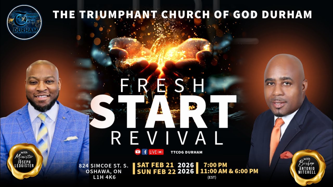 Last Call For Our Fresh Start Revival Tonight 6pm - TTCOG Durham - YouTube