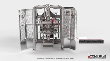 Triangle XYM15 3-A VFFS Bagger (360 view)