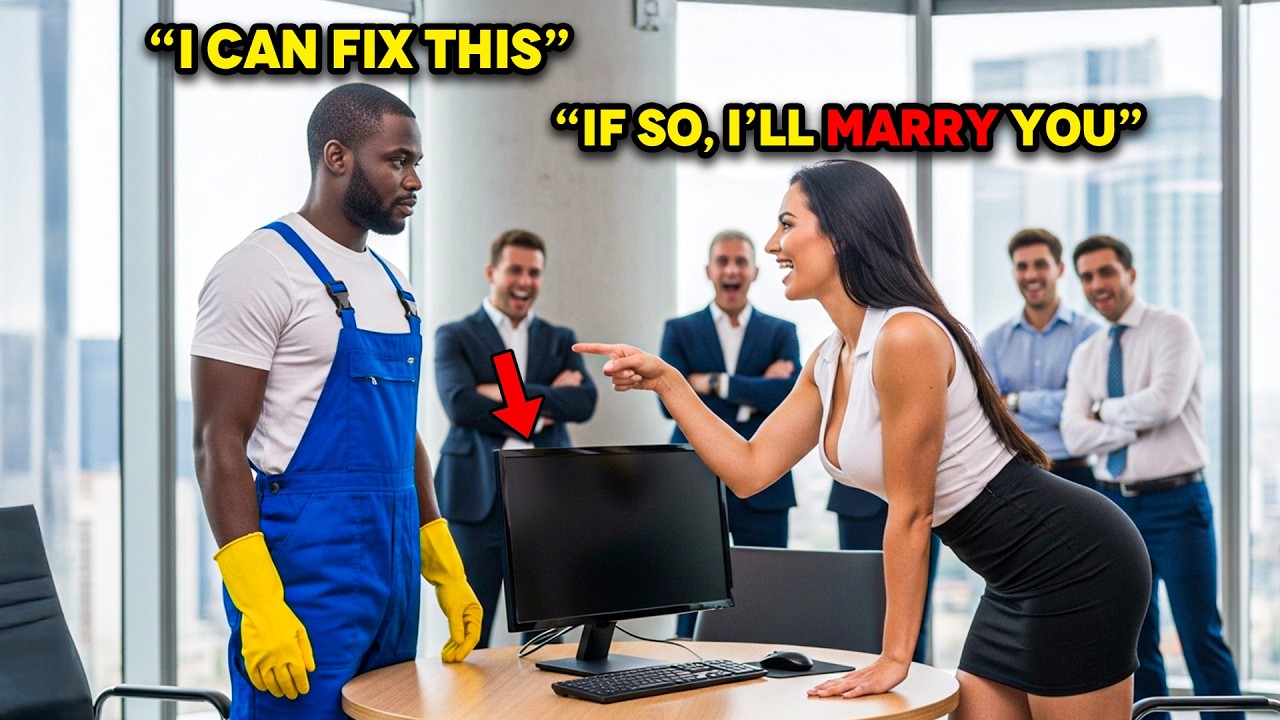 Female CEO Mocked a Black Janitor: “Fix This Computer and I’ll Marry You” — Then He Did