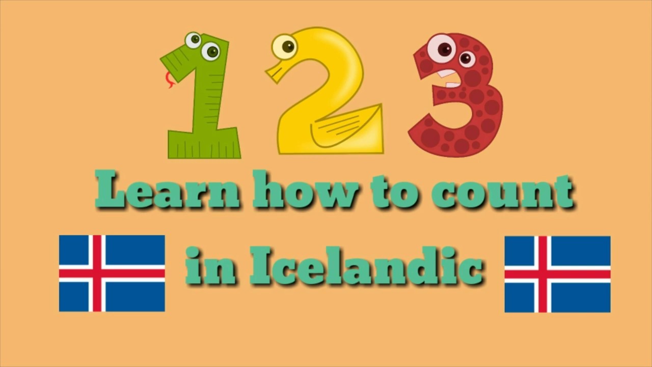 Learn how to count from 1-10 in Iceland