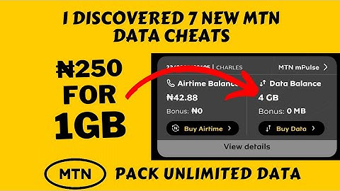 7 Codes To Get Cheaper Data From MTN | How To Buy Cheap Data Plan #cheapdata