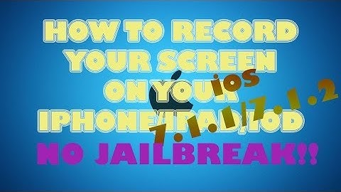 HOW TO RECORD THE SCREEN OF A IPAD/IPHONE/IPOD WITOUT JAILBREAK !!! IOS 7.1.1 !!!  **NEW**