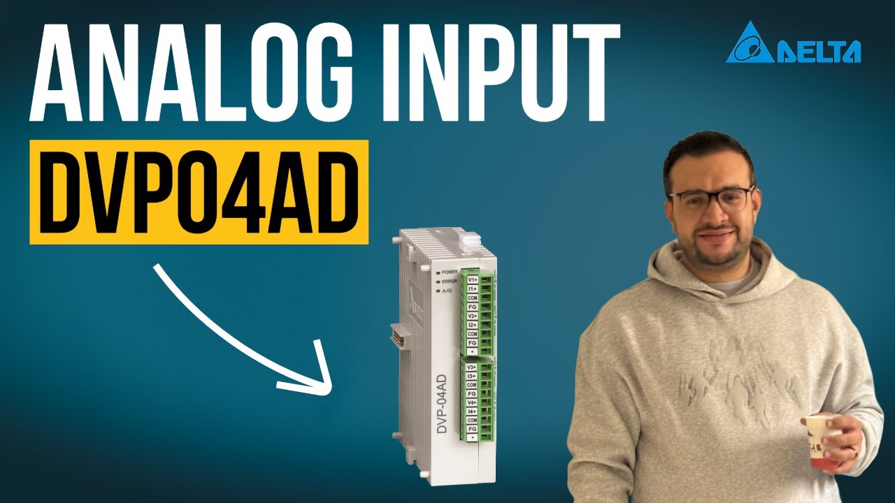 07- Delta PLC Analog Input Using DVP04AD