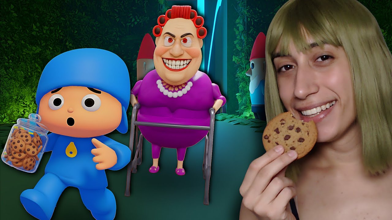 POCOYO TENTA ESCAPAR DA VOVÓ MALVADA GIGANTE NO ROBLOX 😱