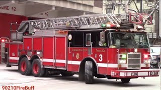 Chicago Fire Dept. Truck 3 & Ambulance 42 (spare) Responding Chicago Fire Dept. Truck 3 & Ambulance 42 (spare) Responding