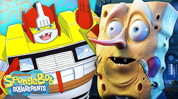 SpongeBob Episodes Reimagined As A Transformers, Stop-Motion, + More! 😱 | @SpongeBobOfficial