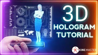 how to make hologram video effect in kinemaster | 3D Tracking Hologram kinemaster | Easy tutorial screenshot 4