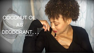 What happens if you put coconut oil on your armpits?