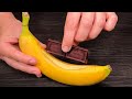 Nur Schokolade und Banane! Lecker und einfach! TOP Dessert in 5 Minuten