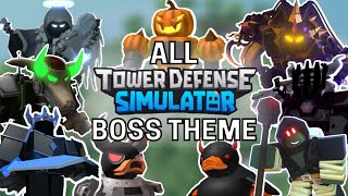 ALL Tower Defense Simulator Boss Themes | 2019 - 2022 (PW2)