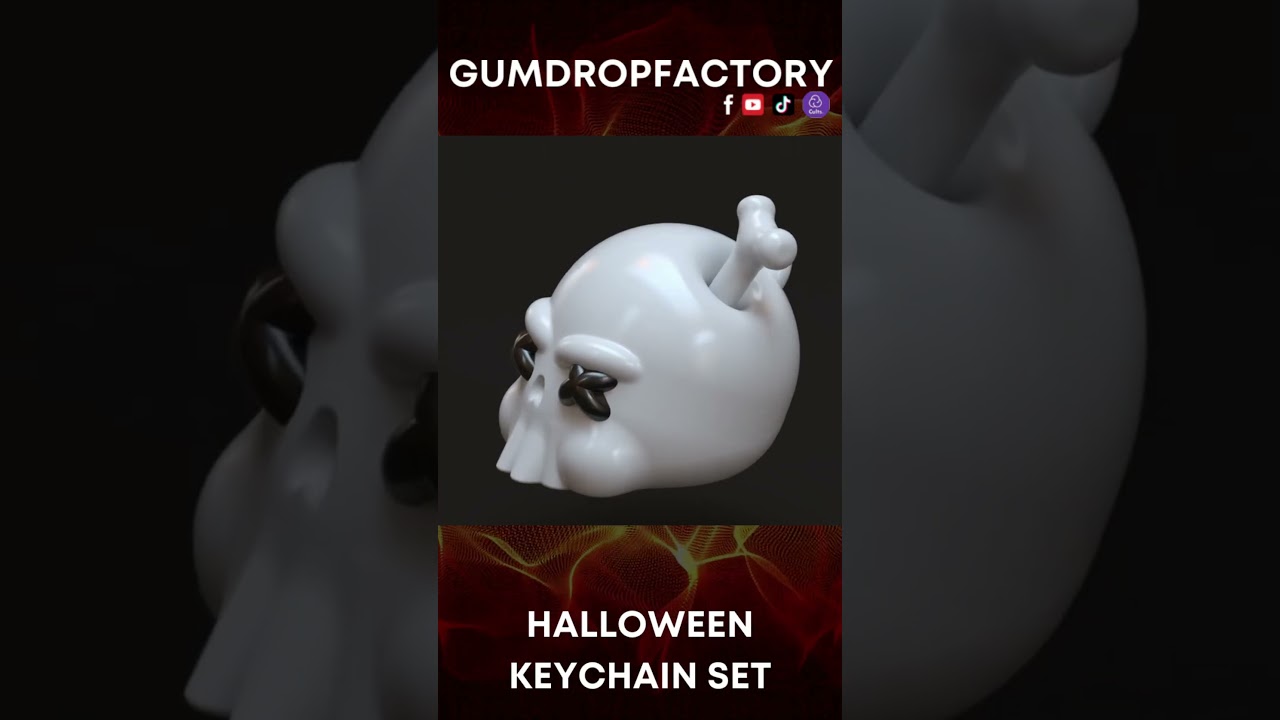 Halloween keychains! Available on cults3d!