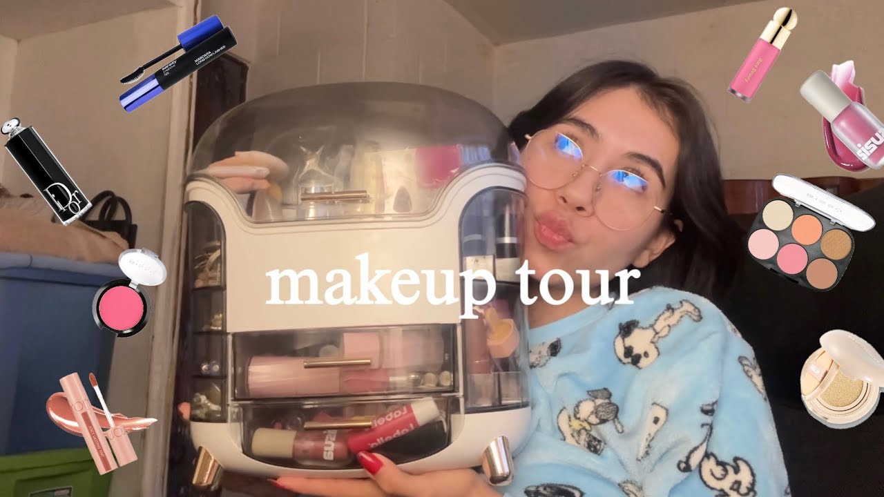 makeup tour 🍓 te enseño mi colección de maquillaje, que te recomiendo y que no, tips y más ˚˖𓍢ִ໋❀