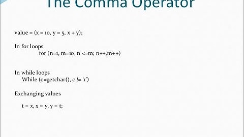C Programming bangla Tutorial Introduction_15_ About Comma Operators