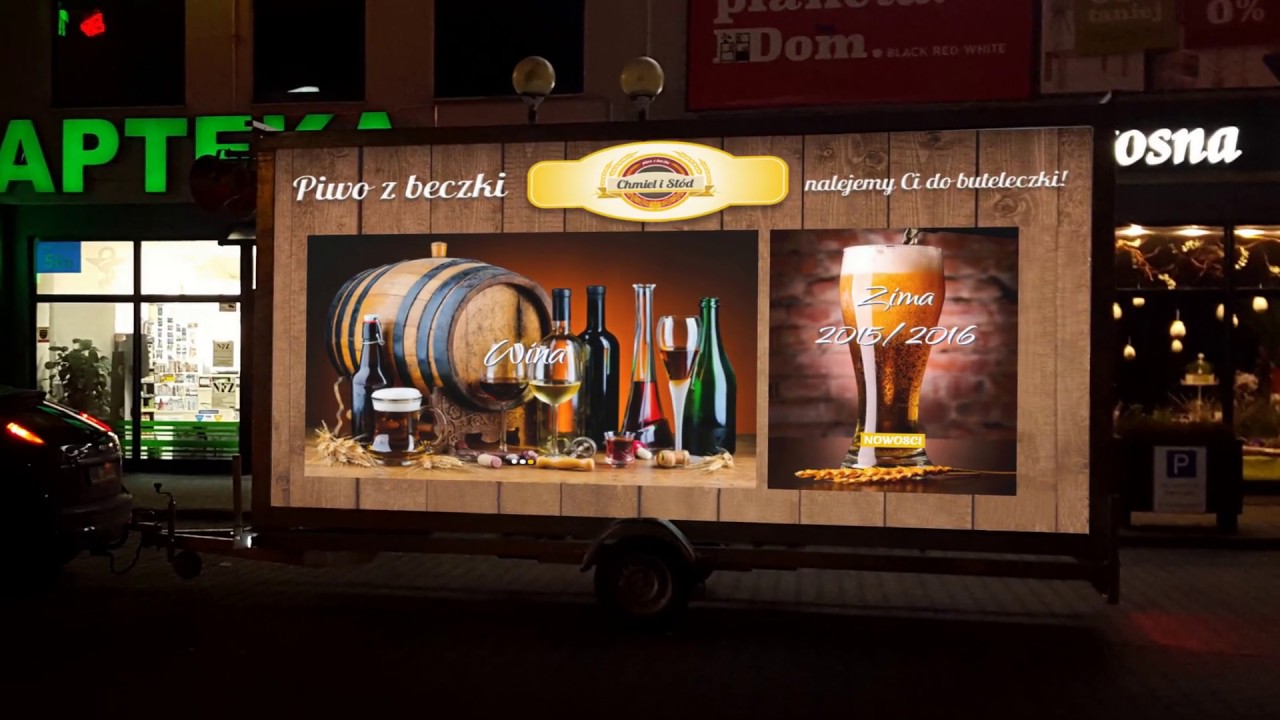 Backlight banery mobilne jeżdżąca reklama Mostówka Sos Reklama