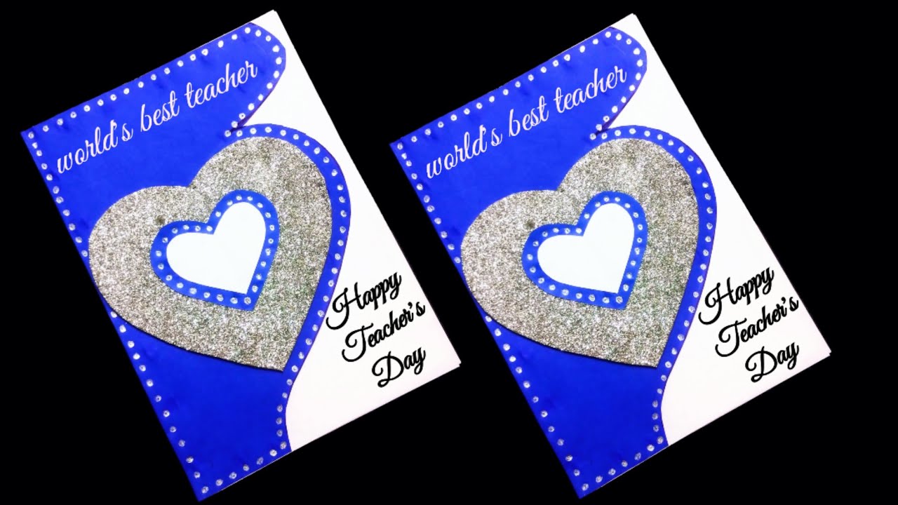 Teachers day card making ideas easy, how to make Teachers day greeting card, diy Teachers day card