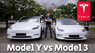 TESLA Model Y vs Model 3! (Full Comparison & Buyer's Perspective)