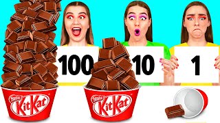 100 Слоев Еды Челлендж | Удивительные Кухонные Рецепты от DaRaDa Challenge