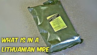 Military Ration Pack LITHUANIAN Army Food MRE Meal Ready to Eat