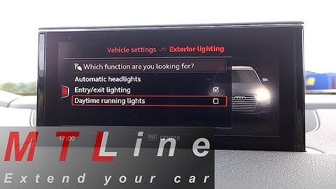 Audi Q7, MY2016 - DRL menu option activation - vključitev menija za izklop dnevnih žarometov