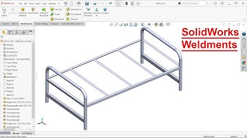 SolidWorks Weldments tutorial Steel Cot, Structural member, trim/extend
