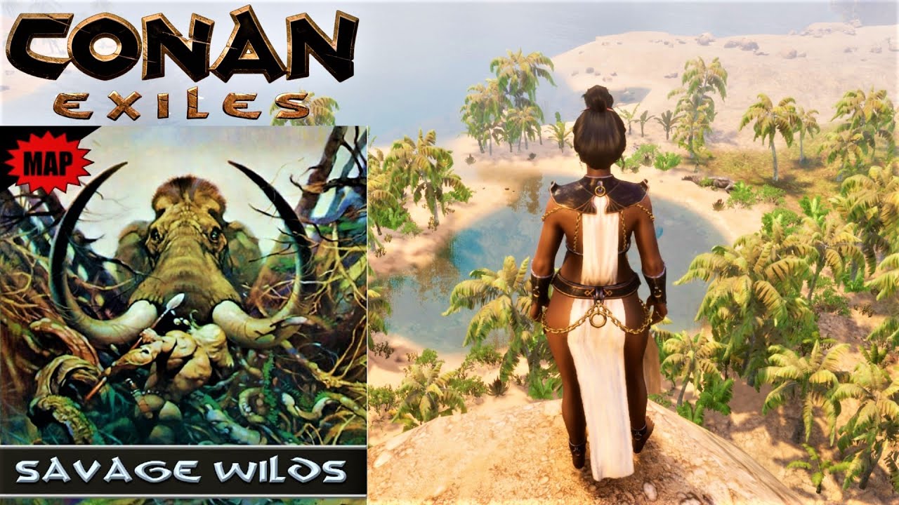 Conan exiles savage wilds интерактивная карта