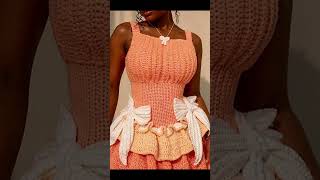 Create this dreamy, bow-adorned crochet dress that’s equal parts sweet and statement-making! 🤍🍑