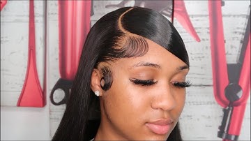 Very Detailed Side Part Swoop Frontal Wig Install Ft Isee Hair