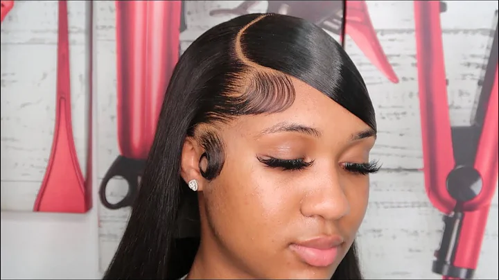 Very Detailed Side Part Swoop Frontal Wig Install ...