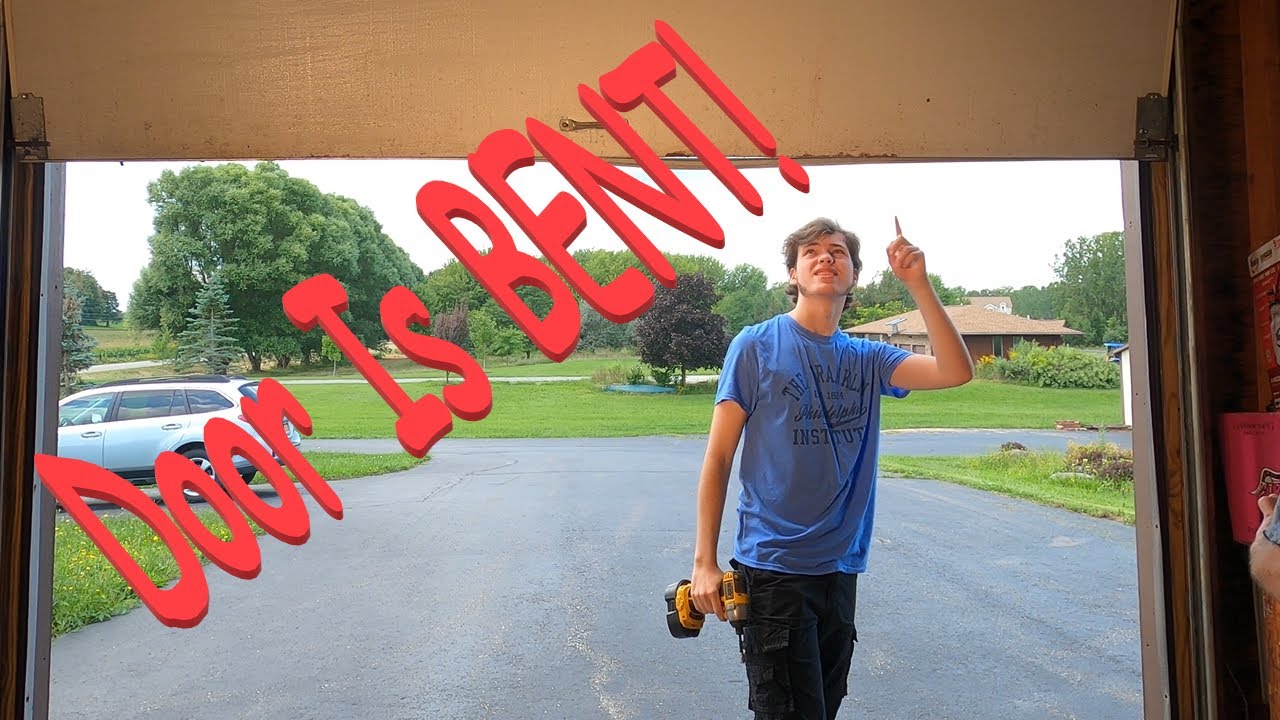 Repairing Garage Door Damage Car Hit It! Man About Home YouTube