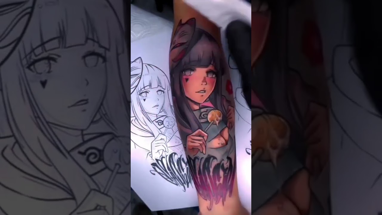 Hinata Hand Tattoo || Trigger Tattoo 