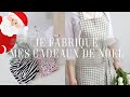 JE FABRIQUE MES CADEAUX DE NOEL ⎮ Tuto idées de cadeaux, tablier, coton lavable, chouchou....