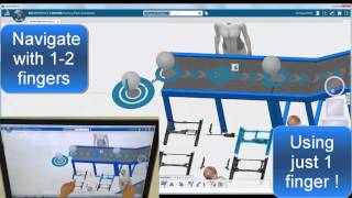 3DExperience on a touch screen