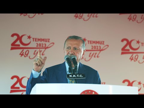 Cumhurbaşkanımız Erdoğan, 20 Temmuz Barış ve Özgürlük Bayramı Töreni'nde konuşuyor