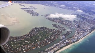 [HD] Swiss Airlines Airbus A330-300 - amazing sunset after take off in Miami