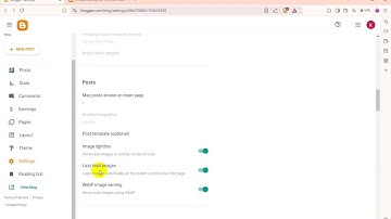 Blogspot Tubes : How To Add Blogger Site Lazy Load Images Settings on New Blogger Website