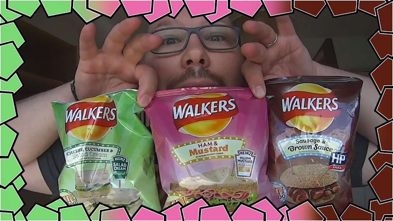 Walkers Sandwich Crisps Reviews Incl Cucumber Salad Cream YouTube