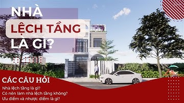 Nhà lệch tầng có ưu và nhược điểm gì? Cùng AFTA tìm hiểu nhé #thietkenha #nhalechtang #designhouse